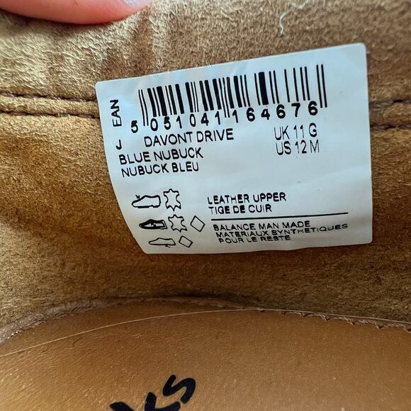 Clarks Davont Drive Loafers Mens 12 Blue Leather Slip-On Square Toe Casual Shoes - Picture 10 of 10